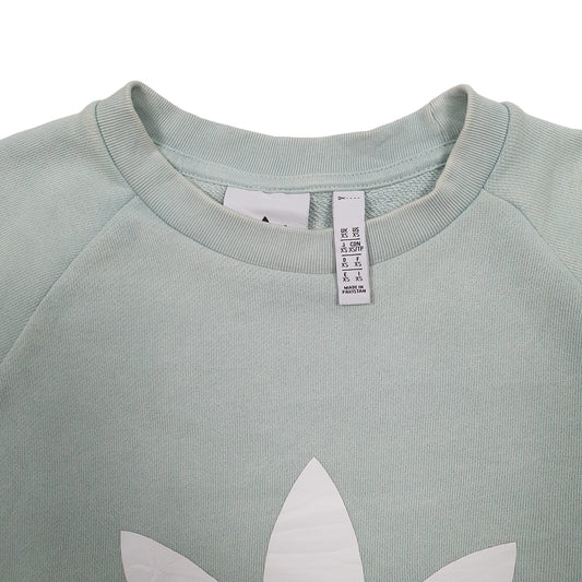 Mens Green Adidas Crewneck Jumper