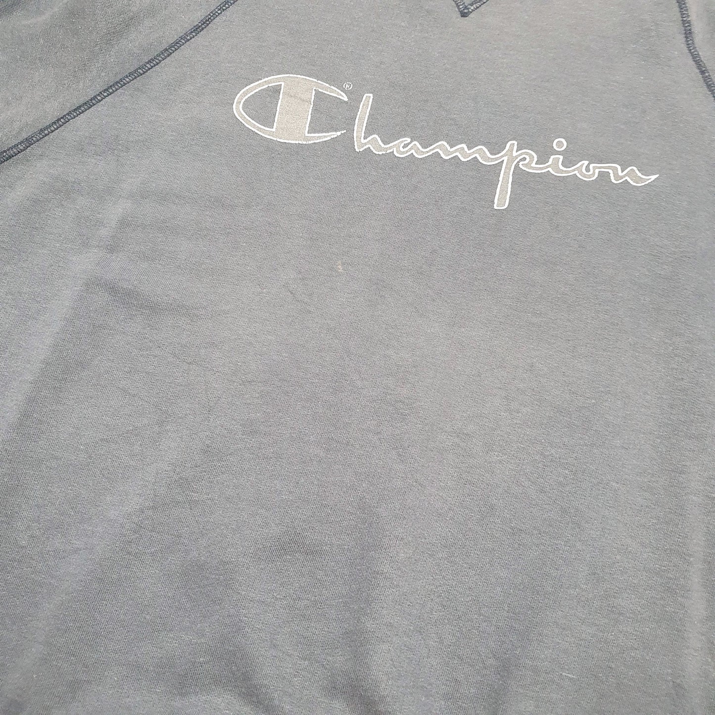 Mens Navy Champion Vintage 1980s USA Made Single V Crewneck Jumper