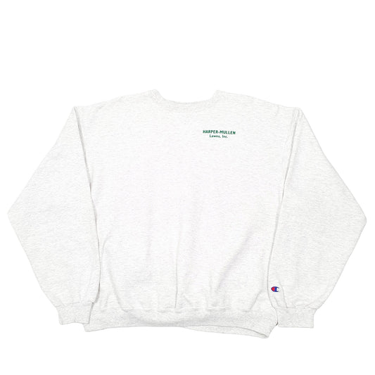 Mens Grey Champion Lawn Co Crewneck Jumper