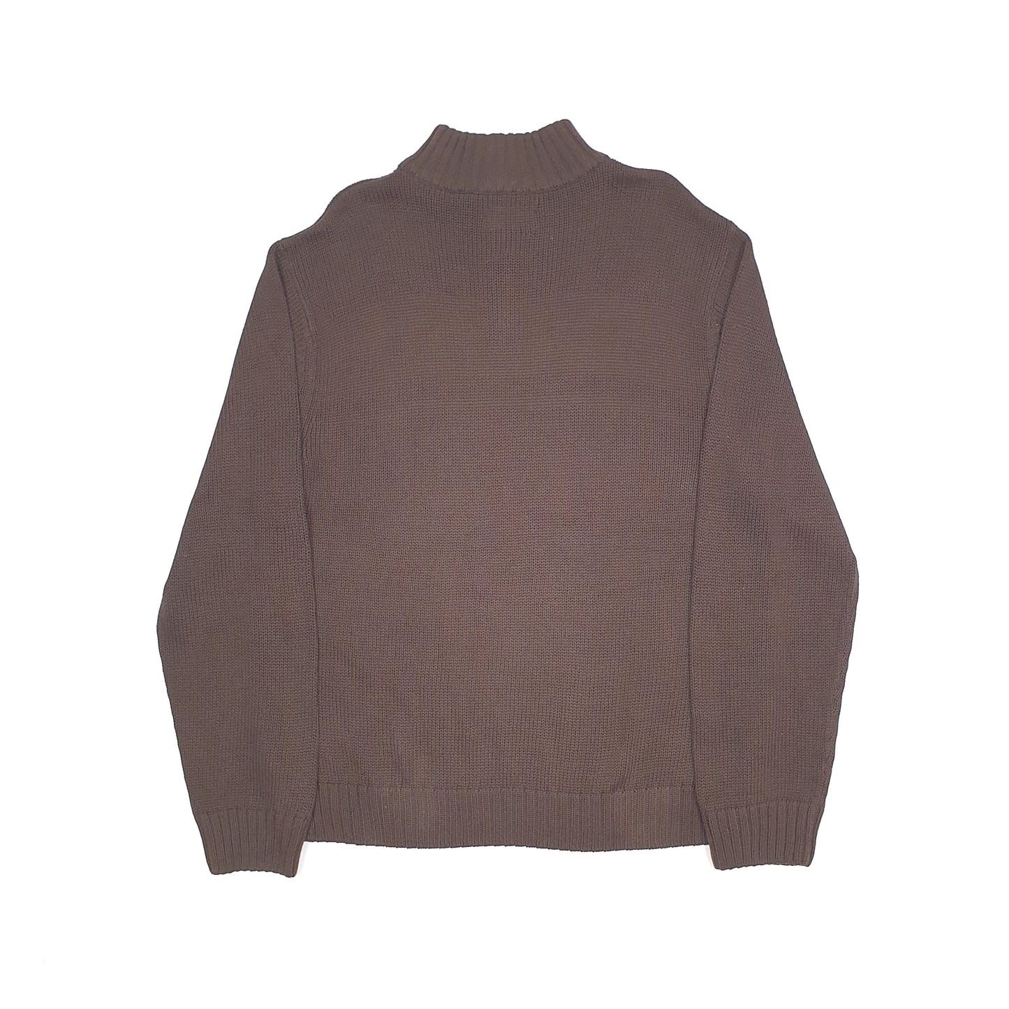 Chaps Quarter Zip XL Brown