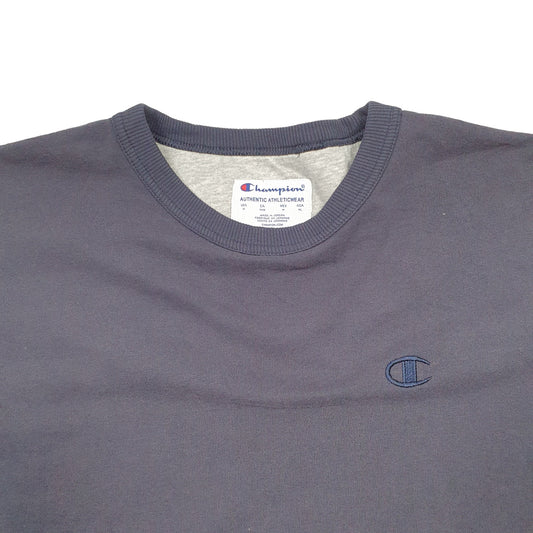 Mens Blue Champion Crewneck Jumper