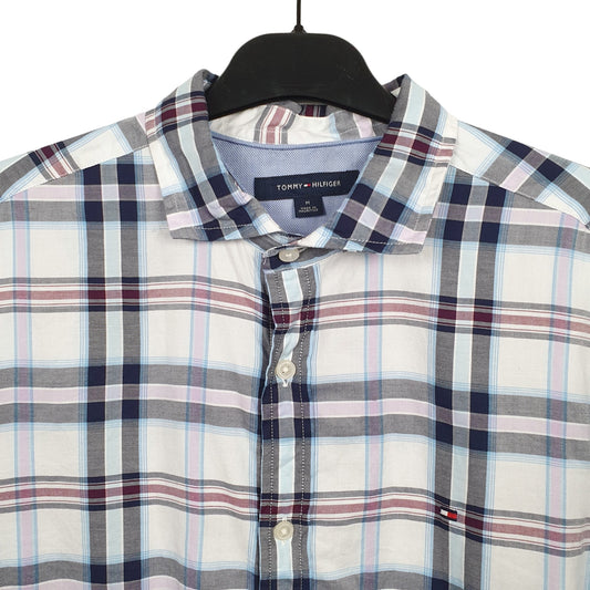 Mens White Tommy Hilfiger Long Sleeve Shirt