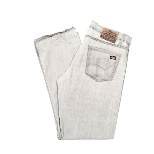 Mens Grey Dickies Straight Casual JeansW34 L32