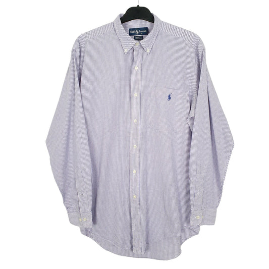 Ralph Lauren Long Sleeve Yarmouth Fit Check Shirt Purple
