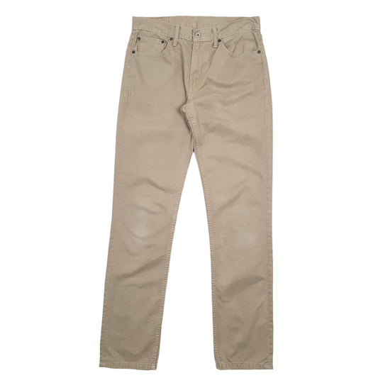 Levis 511 Slim Fit Jeans W32 L34 Beige