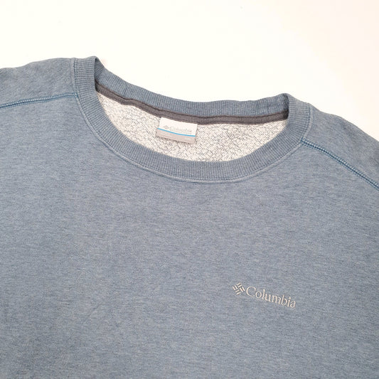 Mens Blue Columbia Sportswear Crewneck Jumper