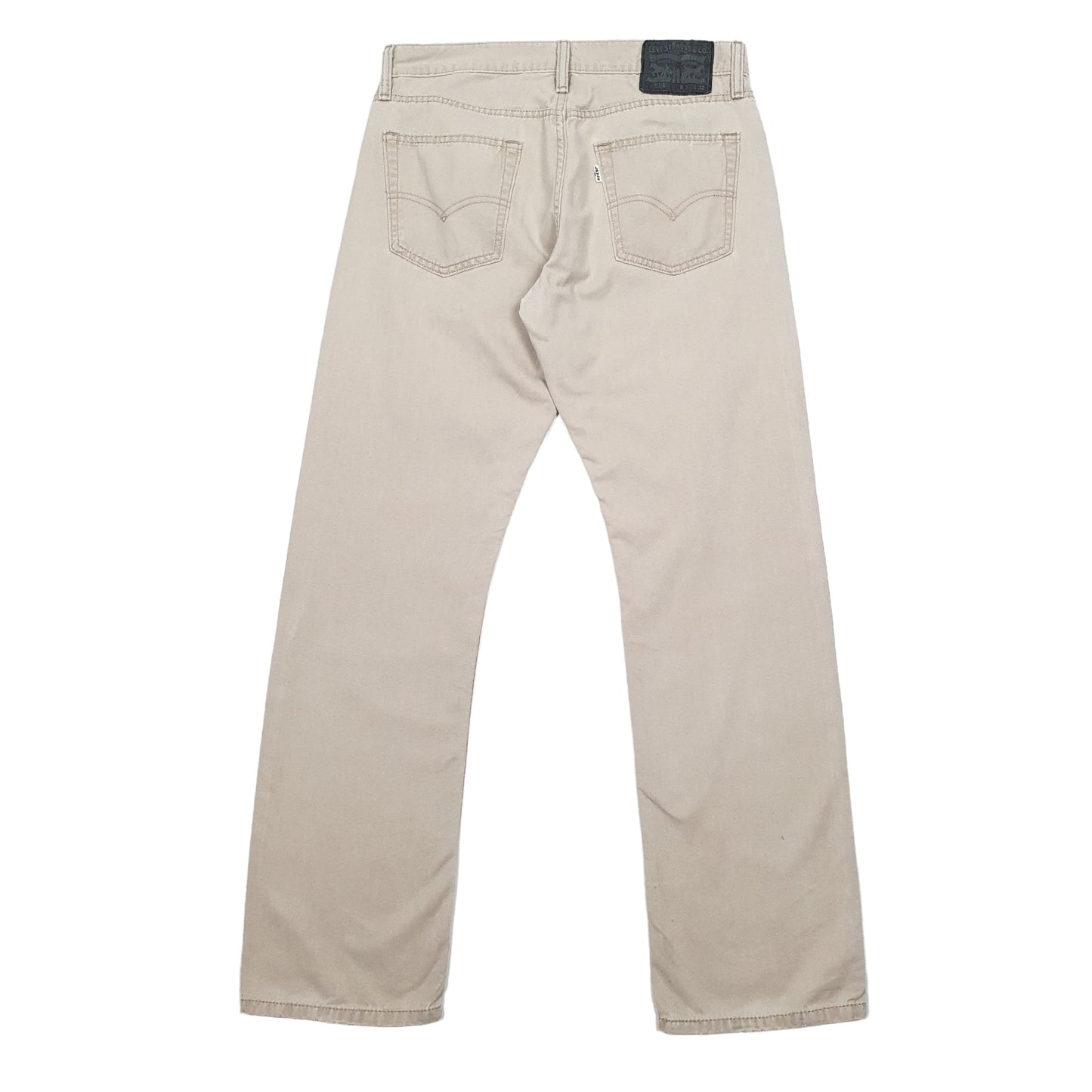 Levis 514 Straight Fit Jeans W32 L32 Beige