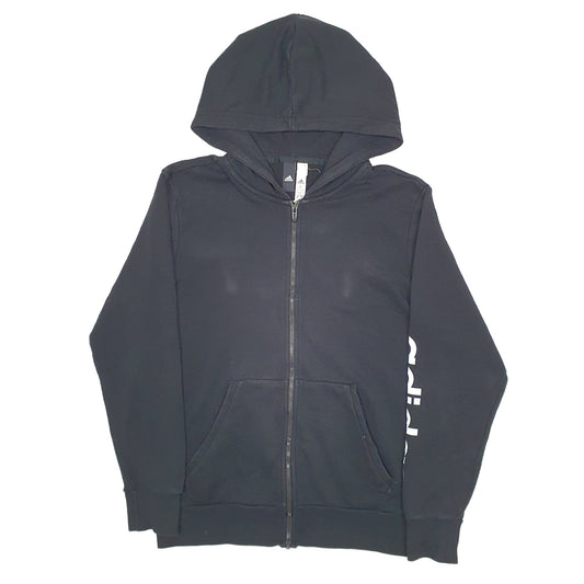 Mens Black Adidas Full Zip Jumper