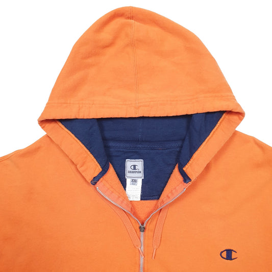 Mens Orange Champion Full Zip Jumper