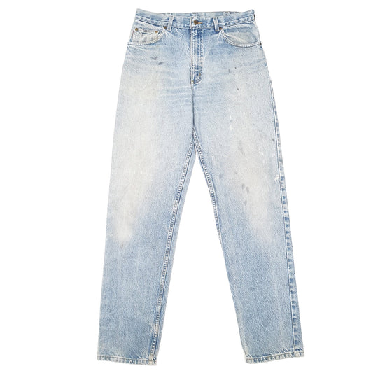 Mens Blue Carhartt Tapered Casual JeansW33 L34