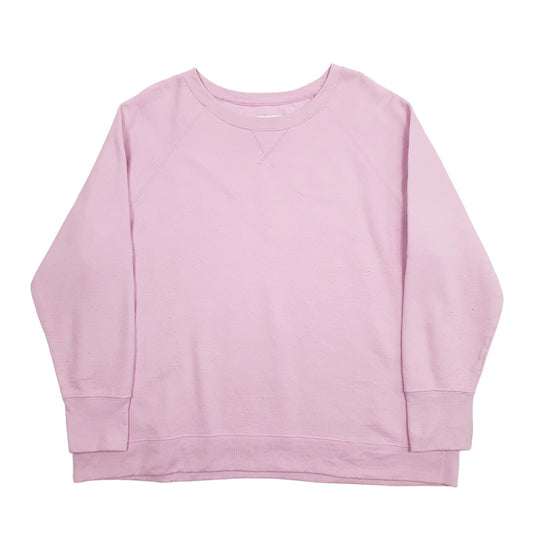 Womens Pink Champion Crewneck Jumper