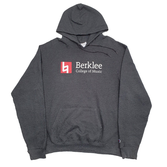 Mens Grey Champion Berklee USA College Music Hoodie Jumper