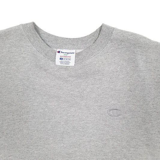 Mens Grey Champion Crewneck Jumper