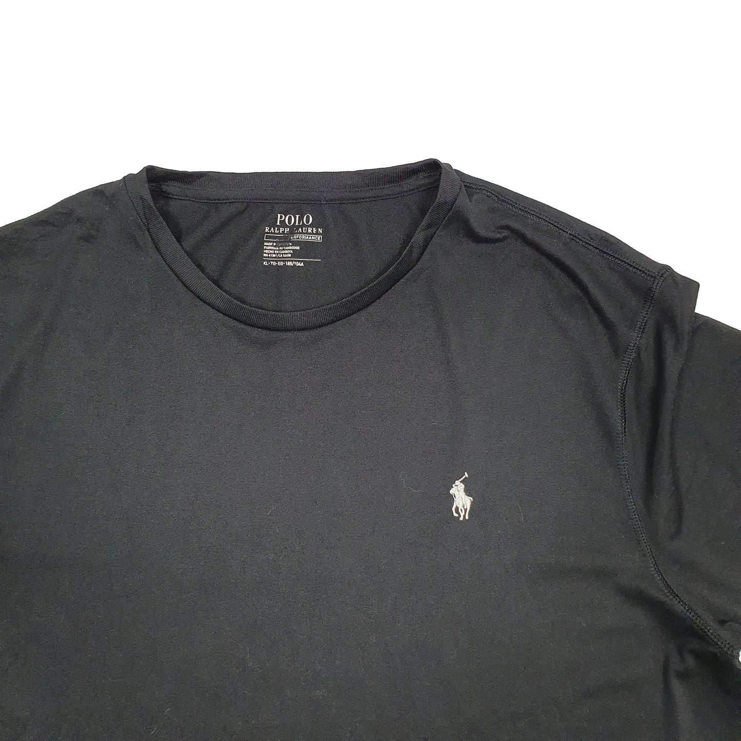 Mens Black Ralph Lauren Performance Short Sleeve T Shirt