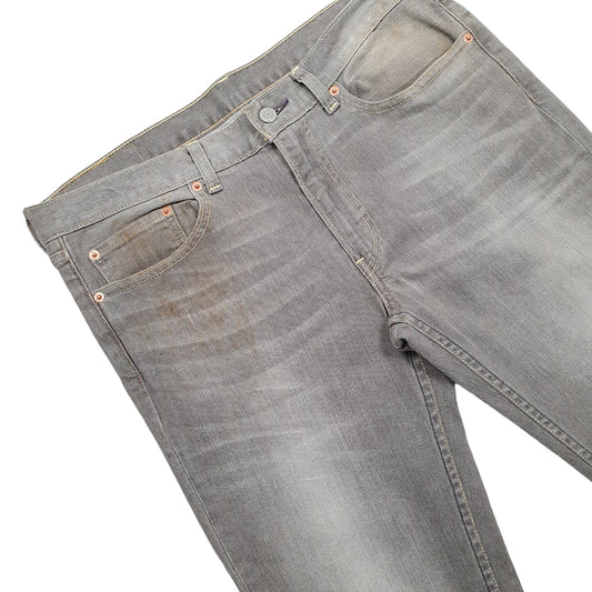 Mens Grey Levis 568 JeansW35 L34
