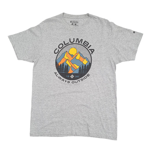 Mens Grey Columbia Sportswear Short Sleeve T Shirt