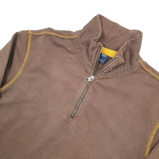 Gap Quarter Zip M Brown