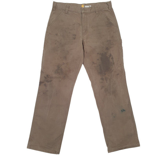 Carhartt Carpenter Loose Fit Relaxed Jeans W33 L31 Khaki