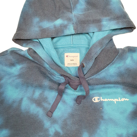 Mens Blue Champion Hoodie Jumper