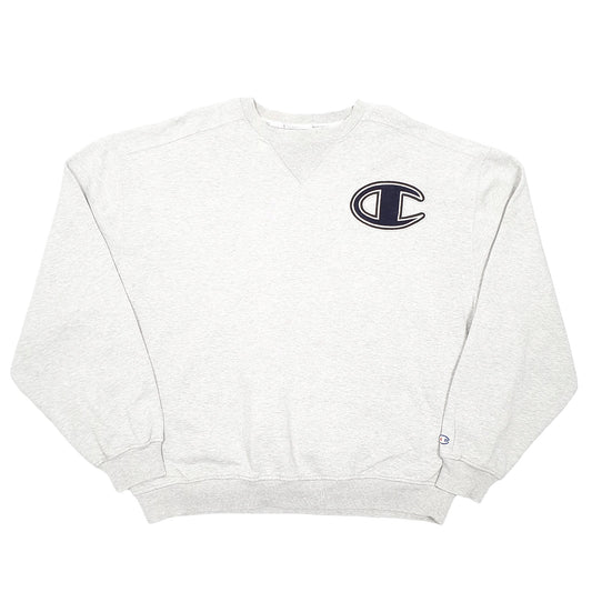 Mens Grey Champion Crewneck Jumper
