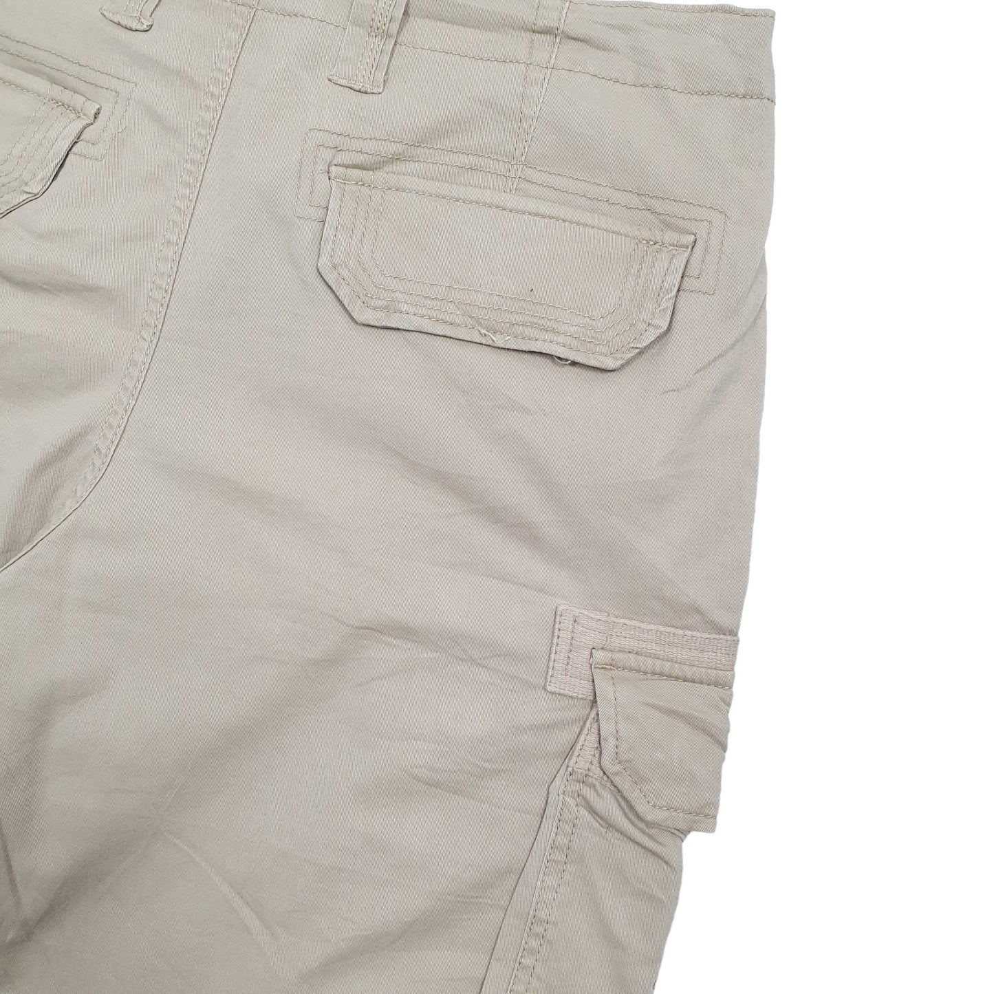 George Combat Beige Cargo Workwear Shorts W36