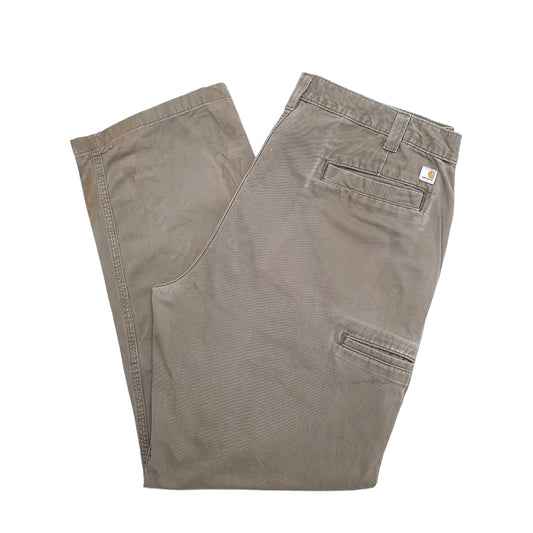 Mens Khaki Carhartt Carpenter JeansW40 L32