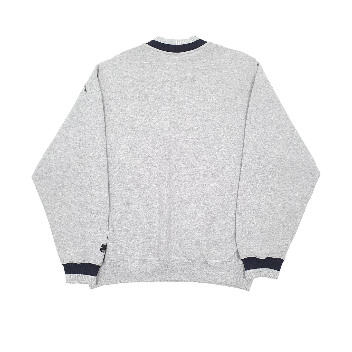 Mens Grey Starter Spellout Crewneck Jumper