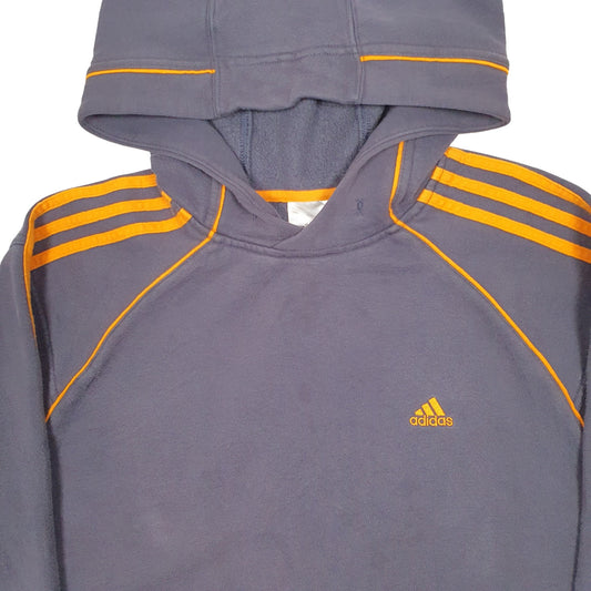 Mens Grey Adidas Hoodie Jumper