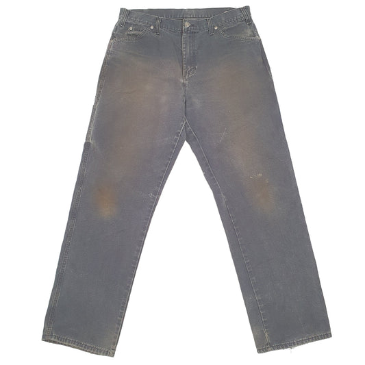 Mens Dickies Black Carpenter Trousers W36 L32 Black
