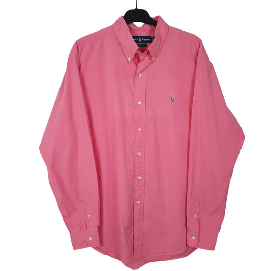 Mens Pink Ralph Lauren Long Sleeve Shirt