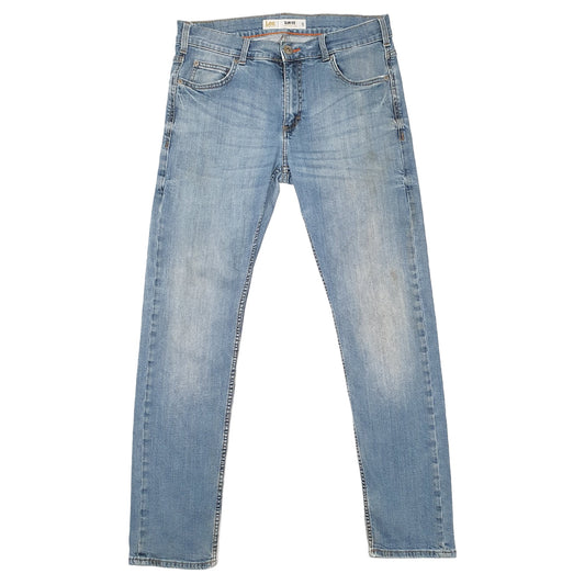 Lee Casual Slim Fit Tapered Stretch Jeans W30 L30 Blue