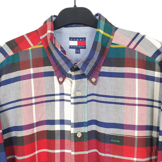 Tommy Hilfiger Long Sleeve Regular Fit Check Shirt Blue