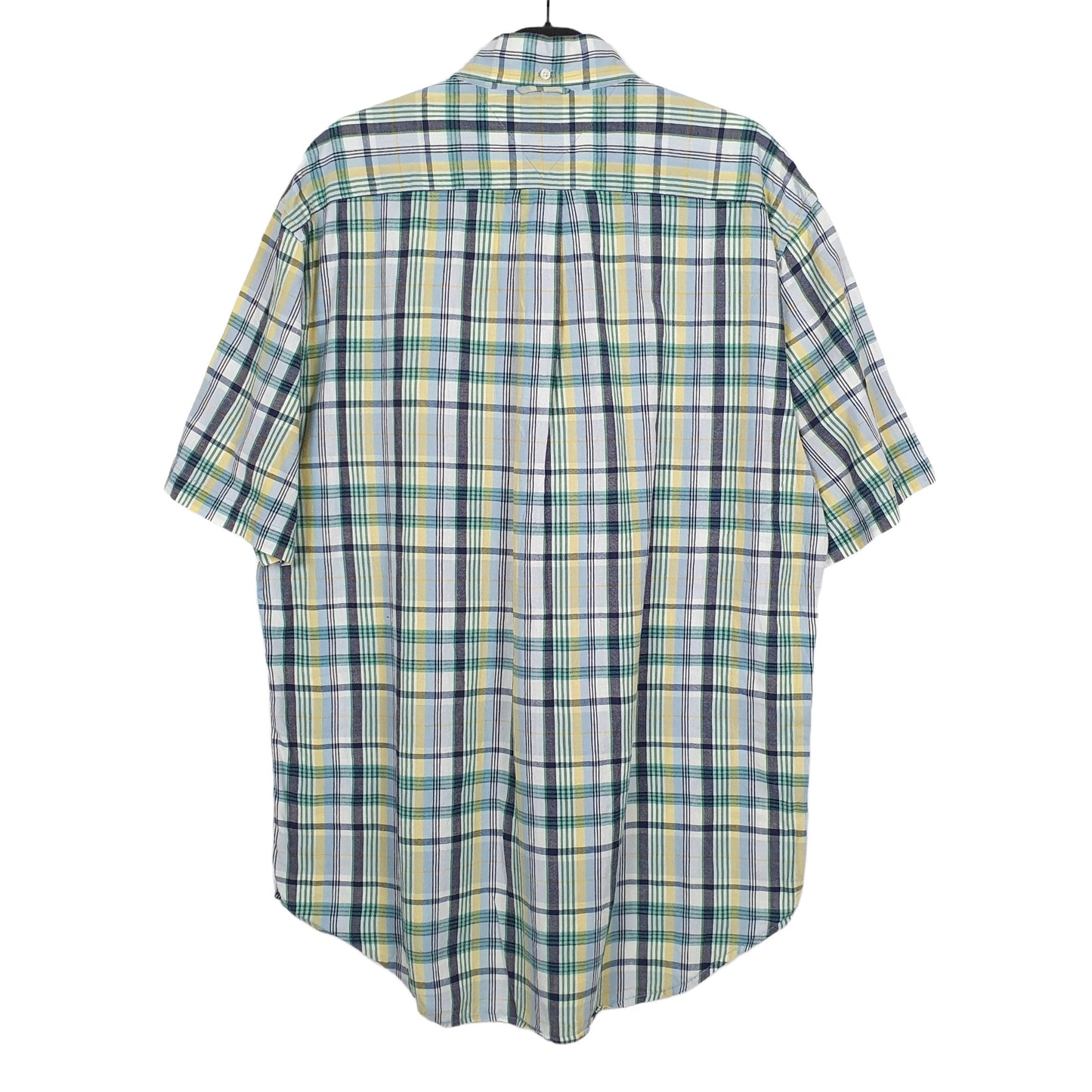 Tommy Hilfiger Short Sleeve Regular Fit Check Shirt Green