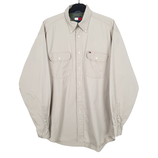 Tommy Hilfiger Long Sleeve Regular Fit Shirt Beige