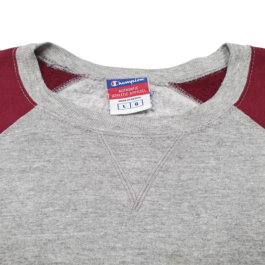 Mens Grey Champion Crewneck Jumper