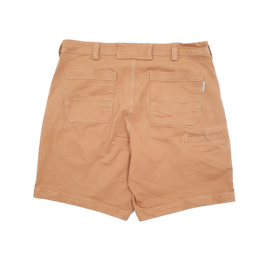 Duluth Trading Co Heavy Duty Workwear Combat Brown Cargo Workwear Shorts W36