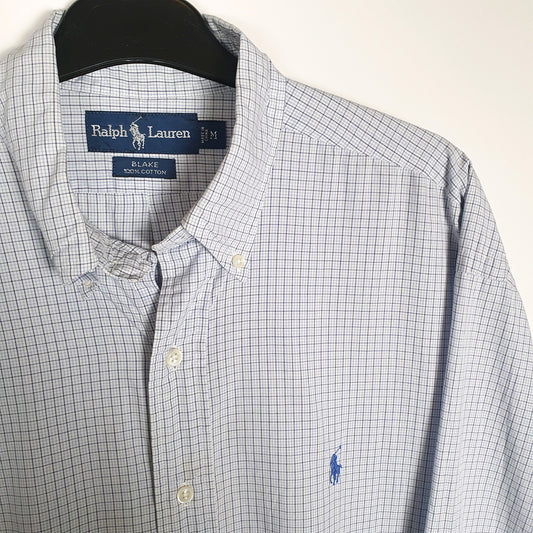 Polo Ralph Lauren Long Sleeve Blake Fit Check Shirt Blue