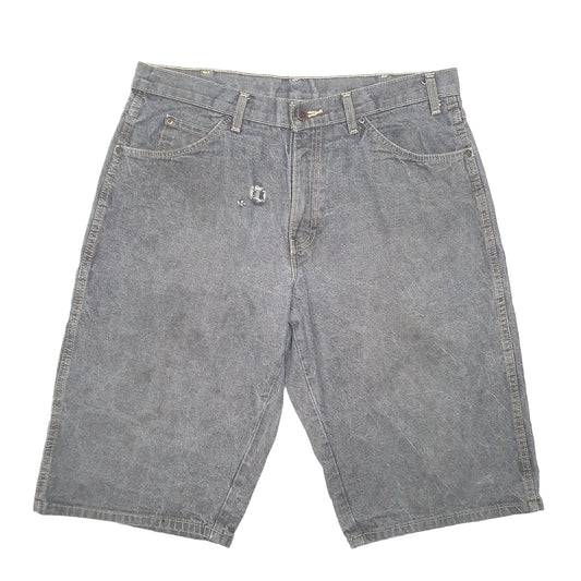 Mens Grey Dickies Carpenter Workwear Denim Shorts