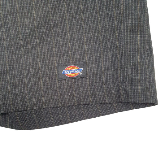 Dickies Tartan Chequered Black Chino Shorts W34 Black