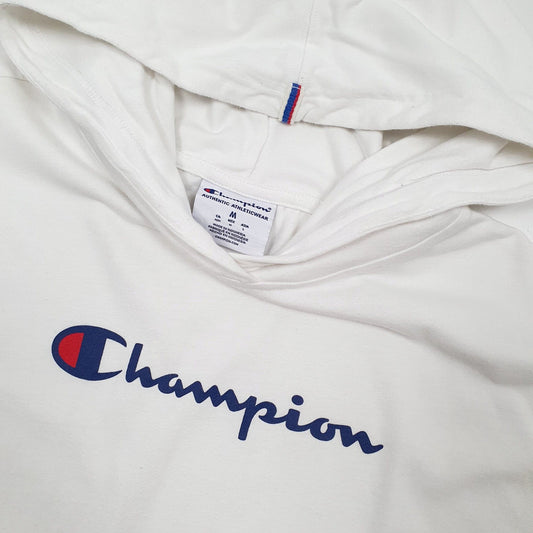 Mens White Champion Hoodie Jumper