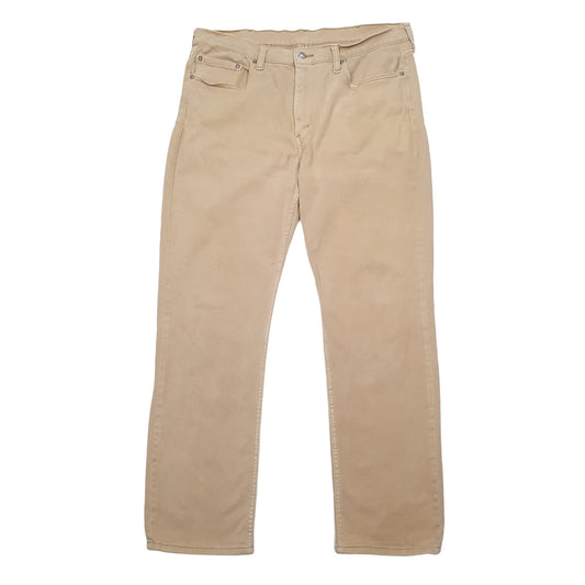 Levis 514 Straight Fit Jeans W38 L32 Beige