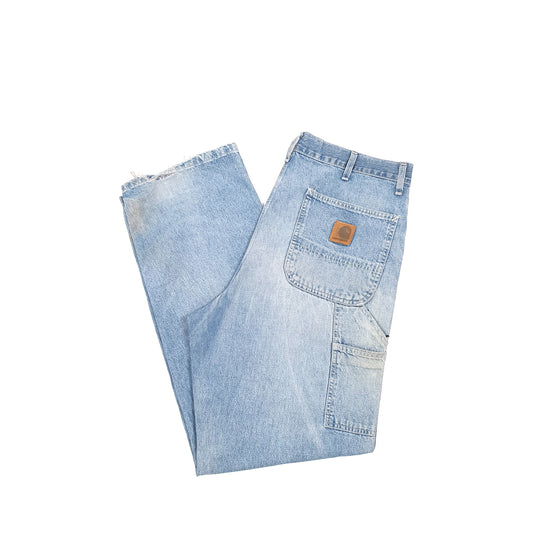 Carhartt Casual Loose Fit Carpenter Jeans W36 L31 Blue