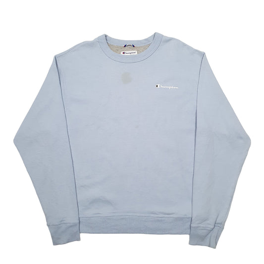 Mens Blue Champion Crewneck Jumper
