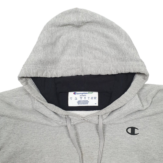 Mens Grey Champion Hoodie Jumper