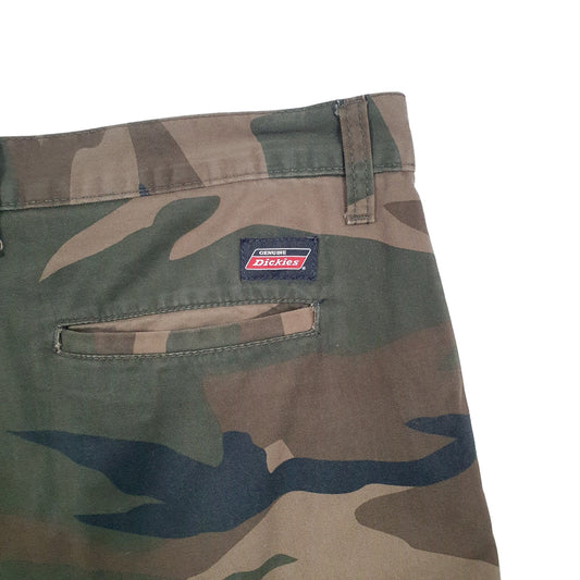 Dickies Camouflage Green Chino Shorts W38 Green