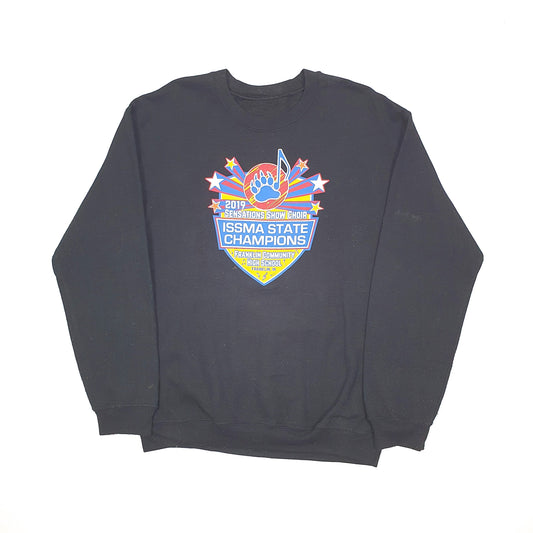 Fruit of the Loom State Champions Crewneck M Black