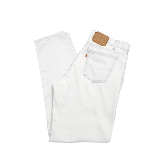 Levis Casual Regular Fit Tapered Vintage Orange Tab Bleached Jeans W32 L31 Blue