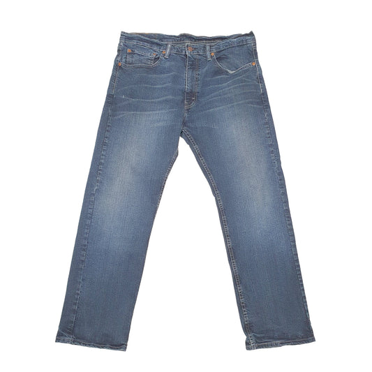 Levis 505 Regular Fit Stretch Jeans W36 L29 Navy