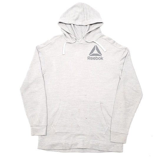 Mens Grey Reebok Hoodie Jumper