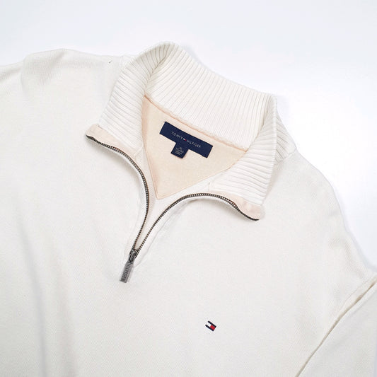 Tommy Hilfiger Quarter Zip XL Cream